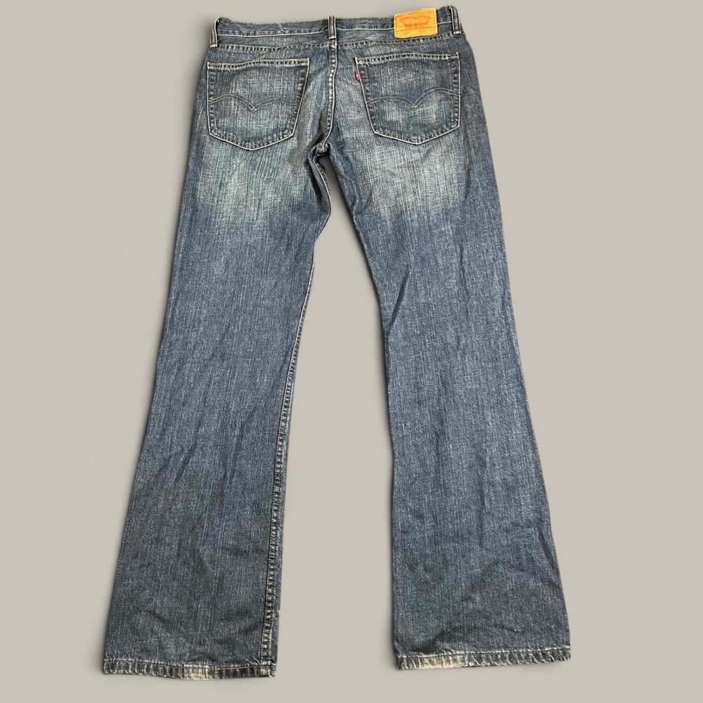 Levi's 527 Bootcut Jeans Mens Size 36x34 Blue Denim Cotton Faded  Slim Western